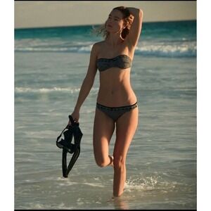 Dôen Women Bikini Set M Black White Gingham Azeline Azura NWT cottagecore beachy